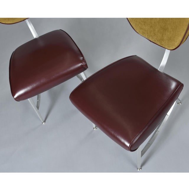 1990s Pair of Jordan Mozer for Disney Quest Chicago Aluminum Armillary Chairs For Sale - Image 5 of 11