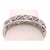 14 Karat White Gold Band Ring with Round Diamonds. Size 6 3.51 grams total weight.