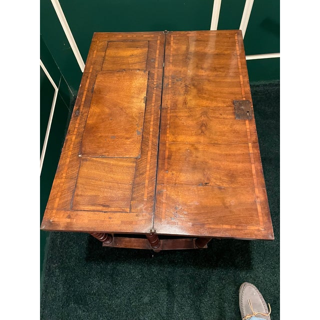 Rustic Antique Game Table – Early 20th Century Primitive Americana With Built-in Checkerboard For Sale In New York - Image 6 of 12