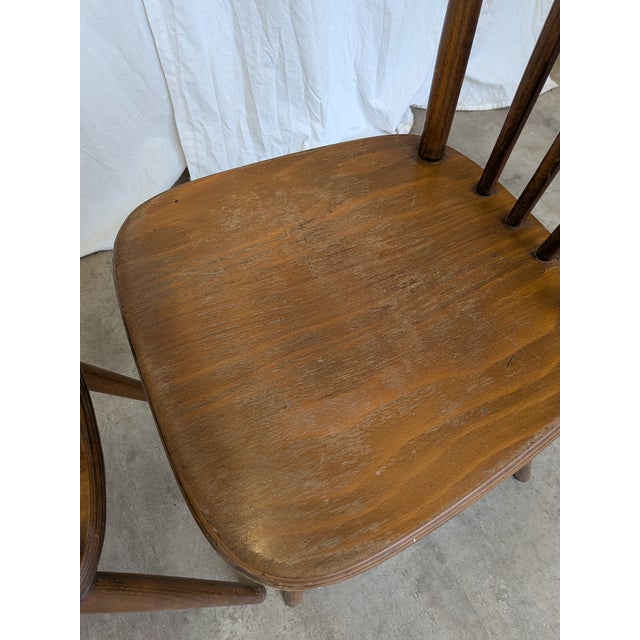 Vintage Windsor Dining Chairs from Stol Kamnik, 1970s, Set of 4 For Sale - Image 13 of 18