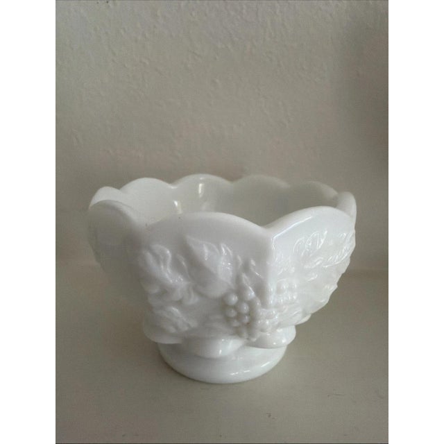 Vintage Milk Glass Bowls and Salt & Pepper Shakers - Set of 6 For Sale - Image 4 of 6