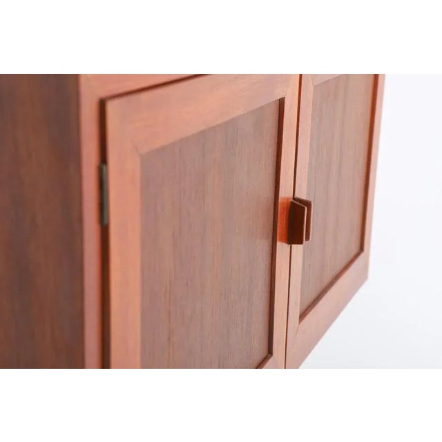 Brown Danish Modern Wall Cabinets by Johannes Andersen, 1960s, Set of 2 For Sale - Image 8 of 10