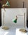 1990s Vintage Scandinavian Bankers Desk Table Lamps in Brass and Green Glass, 1990s, Set of 2 For Sale - Image 5 of 12