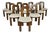 Dining Chairs Manner of Mobilgirgi –Set of 10 For Sale
