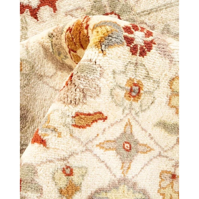 Textile Mogul, One-of-a-Kind Hand-Knotted Area Rug in Ivory, 8' 1" x 10' 3" For Sale - Image 7 of 8
