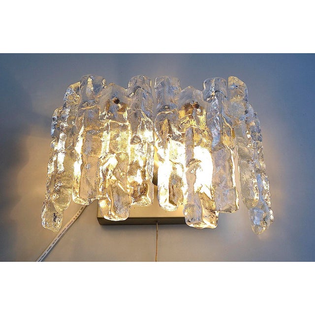 Kalmar Ice Block Windlight by J.T Kalmar, 1960s For Sale - Image 4 of 8