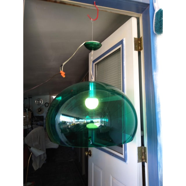 Kartell Aqua Blue Italian Pendant Lamp Chairish