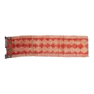 Vintage Distressed Moroccan Rug Runner - 2'3" X 9'1" For Sale