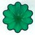 Glass Vintage Oversized Villeroy & Boch 'Neptun' Emerald Green Fluted Crystal Bowl, Made in Germany For Sale - Image 7 of 10