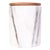 Artifacts Trading Company Storage Canister with Sealed Wood Top in White, Large For Sale