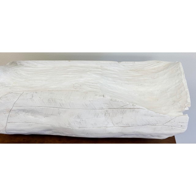 Oversized Hand Carved Wooden Swan Sculpture For Sale - Image 9 of 10