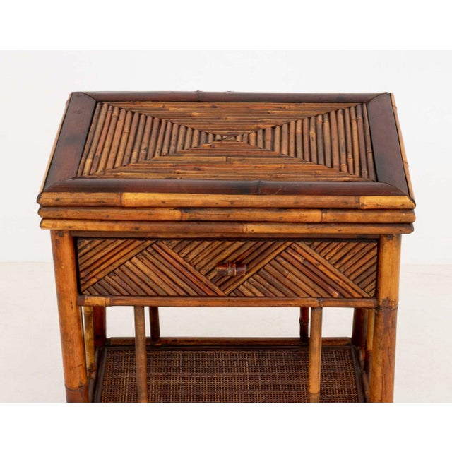 Aesthetic Movement Style Bamboo Side Table For Sale - Image 4 of 9
