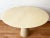 One of a kind Angelo Mangiarotti designer 1970s round Solid marble dining table with sculptural pedestal signature...