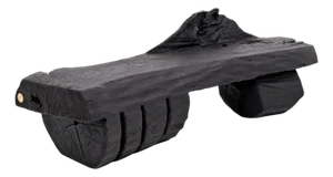 Charred Wood Bench by Logniture