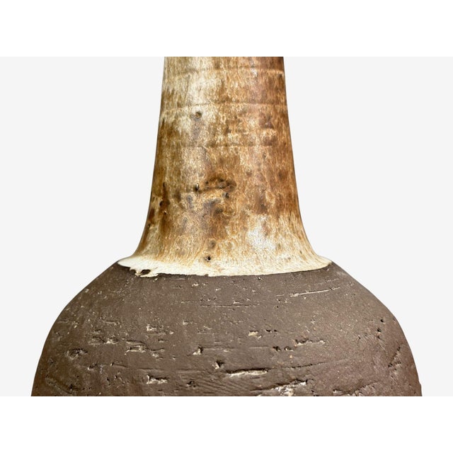 Brown Fridtjof Sejersen, Table Lamp, Brown Ceramic, Denmark, 1960s For Sale - Image 8 of 10