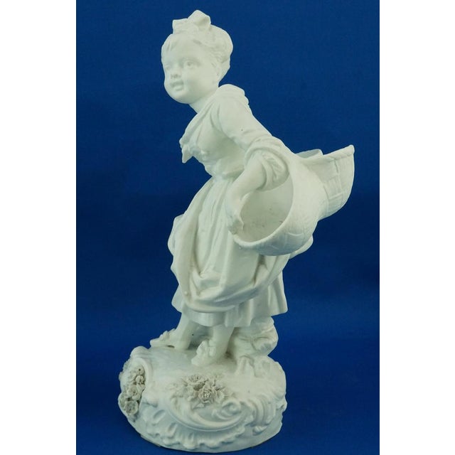 Children Figures in Biscuit Porcelain from Vion et Baury, France, Late 19th Century, Set of 2 For Sale - Image 9 of 18