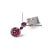 Striking 18K White Gold Ruby and Diamond Pendant featuring 19 natural rubies 2.4 carats accented by brilliant black and...