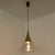 Cone Shape Brass & Clear Glass Pendant Light from Limburg For Sale - Image 9 of 14