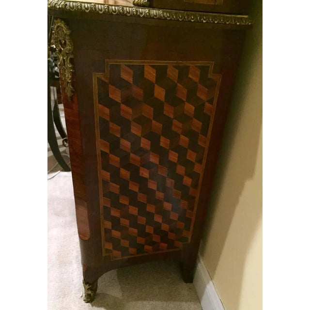 19th Century Louis XVI Style Cabinet With Writing Top For Sale - Image 5 of 7