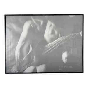 1980's Vintage Bertram Bahner " Towel " Black and White Poster Print