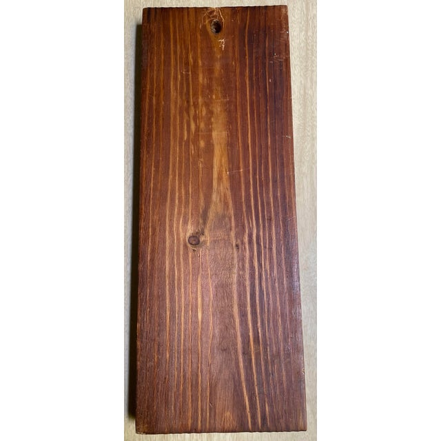 Wood Mid 20th Century French Cottage Hand Carved Pine Panel Café Scene Wall Hanging Decoration Couple For Sale - Image 7 of 11