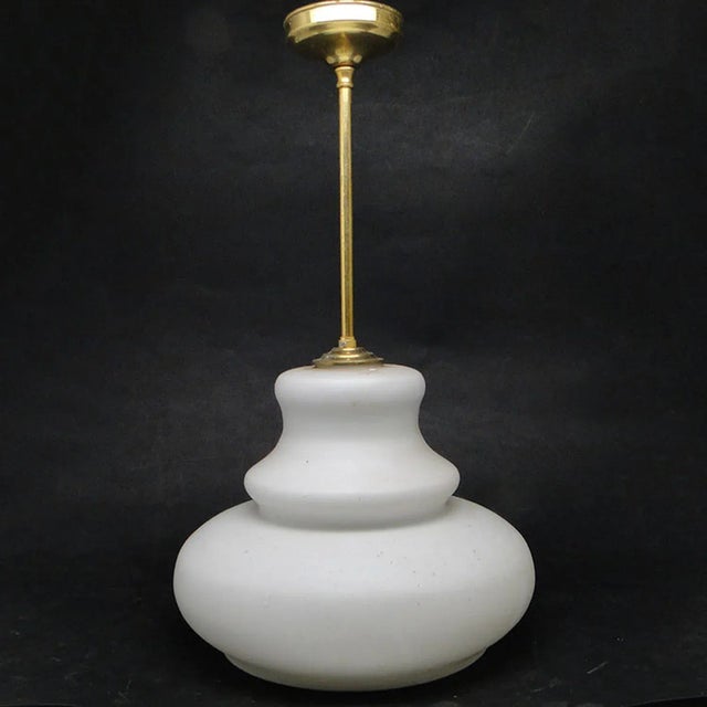 Goldenrod Postmodern Pendant Lamp, Poland, 1970s For Sale - Image 8 of 11