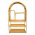 Large Double Arch Rattan Etagere From 80's For Sale