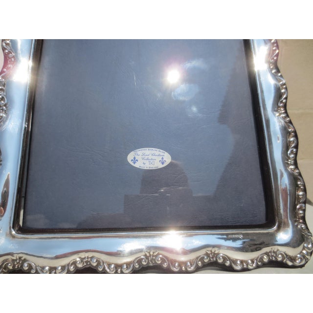 1990s Matching Pait of Large Sterling Photo Frames - A Pair of 2 For Sale - Image 5 of 5