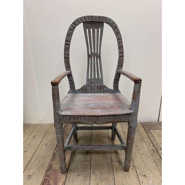 Swedish Painted Folk Chairs, 1900s, Set of 3 For Sale - Image 13 of 18