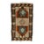 Brown & Orange Mini Vintage Rug For Sale