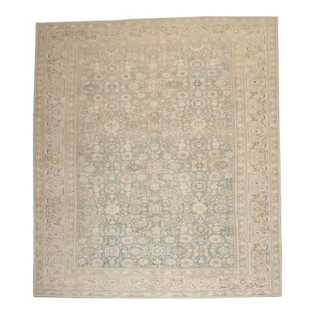 Early 20th Century Zabihi Collection Blue Green Persian Malayer Rug - 10'4" x 13'7" For Sale