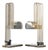 Art Deco Architectural Table Lamps by Marcel Breuer, France, 1920s, Set of 2 For Sale