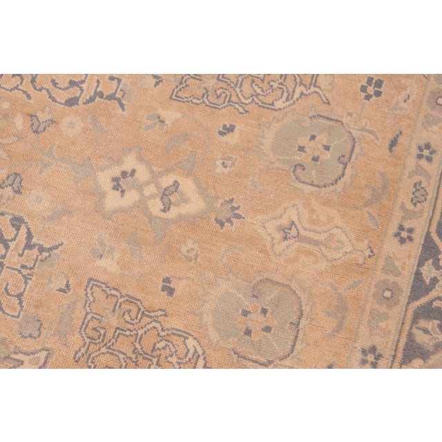 Textile Shabby Chic Tan/Gray Wool Rug - 6'2'' X 9'0'' For Sale - Image 7 of 10