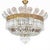 Large Italian Gilded Bronze and Crystal 6-Light Chandelier, 1960s For Sale - Image 16 of 16