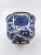 Metal Mid-20th Century Jingdezhen China, Blue and White Covered Pagoda Jar With Brass Bands and Shunzhi Seal Mark For Sale - Image 7 of 12