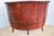 Vintage Asian Modern Style Semi Circular Tea Booth in Mahogany and Tufted Leather For Sale - Image 9 of 13
