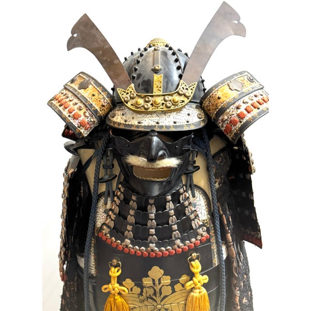 Showa-Period Japanese Samurai Armor (Yoroi), with Paulownia Crest, Post-WWII For Sale - Image 11 of 18