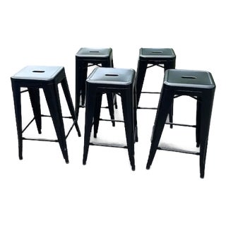 New Tolix Marais Counter Stools - Set of 5 For Sale