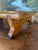 1950s 1950s Handcrafted Likely Oak Footstool With Decorative Cut-Out and Curved Legs. For Sale - Image 5 of 10