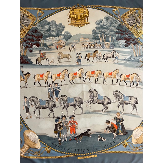 PRESENTATION HERMES de CHEVAUX 1980 Ledoux Philippe Foulard en soie For Sale - Image 11 of 11