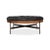 Modern Black Leather Cocktail Ottoman For Sale - Image 9 of 15