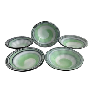 Murano Art Glass Hand-Crafted Bowls - Set of 5