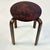Alvar Aalto 1980s Vintage Danish Modern “Dot” Tripod Bentwood Stool or Drinks Table After Arne Jacobsen. For Sale - Image 4 of 10