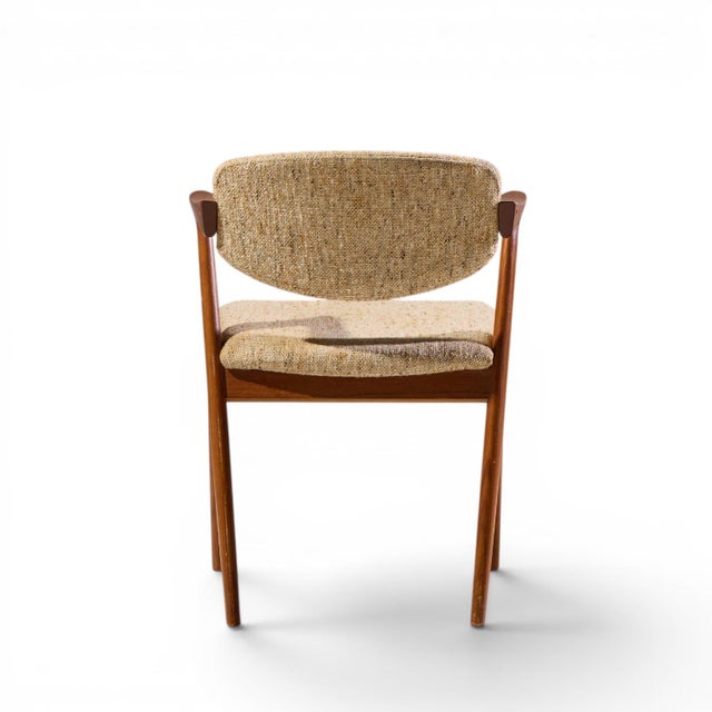 Brown Kai Kristiansen Model 42 Mid Century Danish Teak Z Dining Chairs - Set of 6 For Sale - Image 8 of 10
