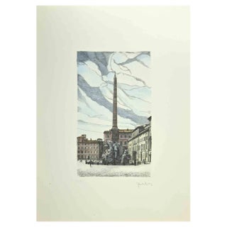 Giuseppe Malandrino, Saint Peter, Etching, 1970s For Sale