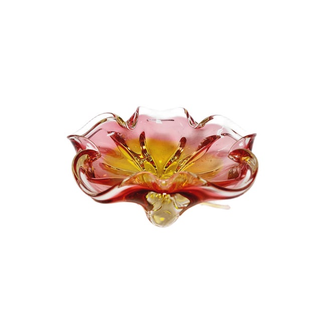 Decorative Bowl by J. Hospodka for Chribska Glassworks, Czechoslovakia, 1960s For Sale - Image 11 of 11