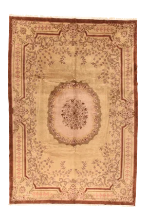 Vintage Savonnerie Weave Rug-10' X 14'