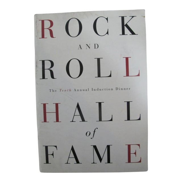 Rock & Roll Hall of Fame 10th Annual 1995 Program Book Led Zeppelin Neil Young For Sale