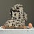 Rare Antique Japanese Suiseki Rock Sculpture With Miniature Houses For Sale - Image 4 of 9