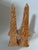 Hollywood Regency Hand Painted Chinese Faux Bois Style Obelisks a Pair For Sale - Image 3 of 12